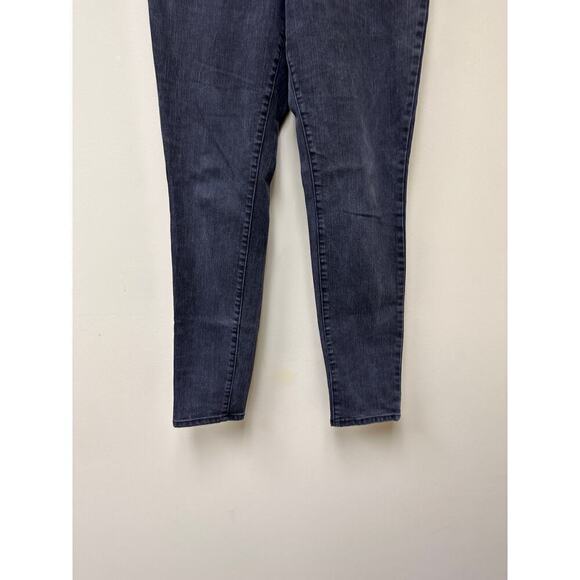 Adrenne Vittadini Size 10 Mid Rise 5 Pocket Skinny Leg Denim Jeans Faded Black - Picture 4 of 12